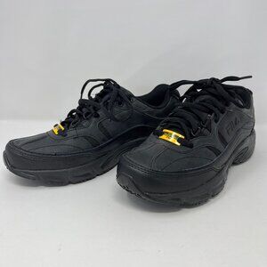 NEW Fila Women's Memory Foam Workshift Slip Resistant Black Shoes Size 7.5 Sport